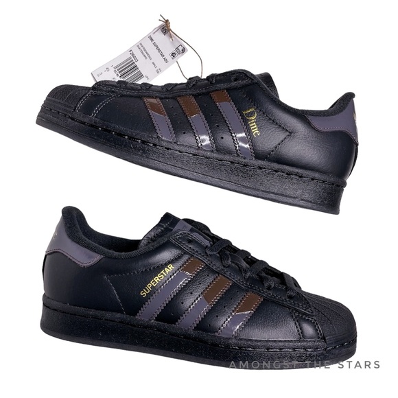 Adidas x Dime Superstar ADV Carbon Brown Skateboarding Sneakers - Picture 9 of 16